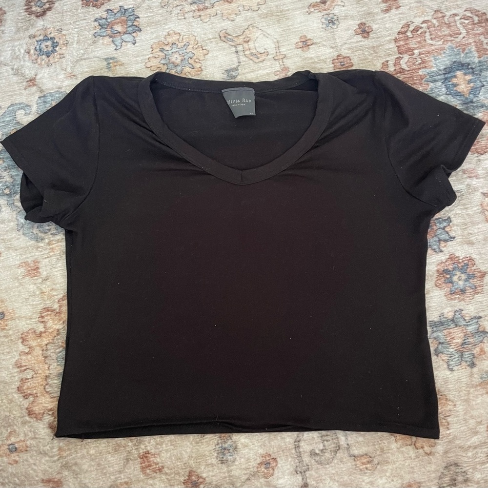 Basic OLIVIA RAE mini tee perfect for outings with friends or business as usual